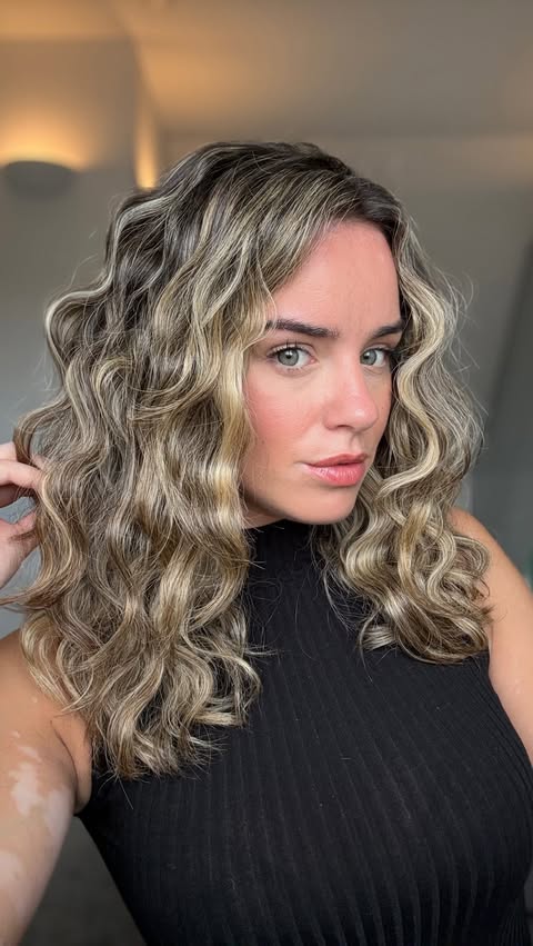Instagram post by @georgiamay112 for WavyTalk. Caption reads: [...] with the gorgeous waves created by my....