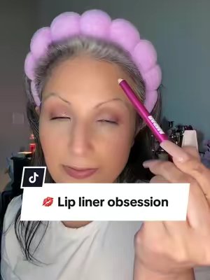 TikTok post by @chelsalinasss for BASMA Beauty. Caption reads: @BASMA Beauty Lip lock liner provides a long [...].