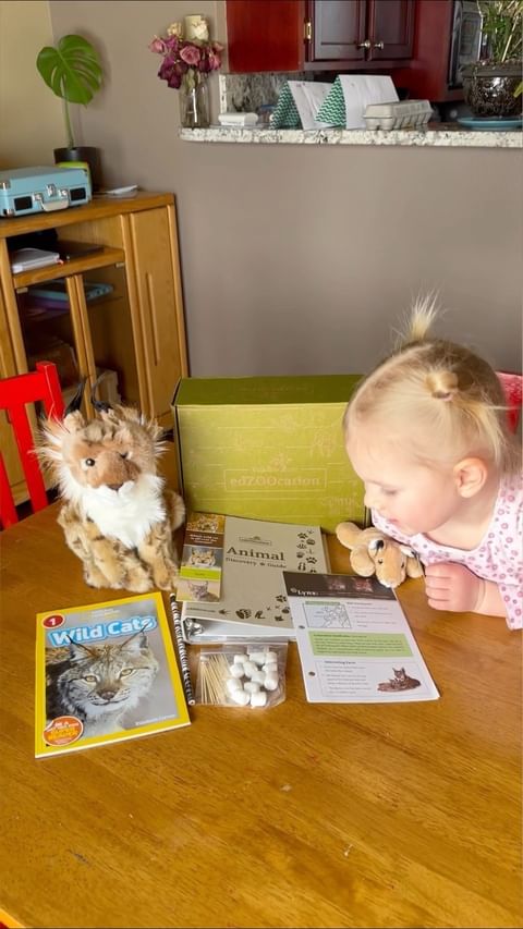 Instagram post by @thatcasualmama for edZOOcation. Caption reads: [...] each month with Wildlife Tree’s....