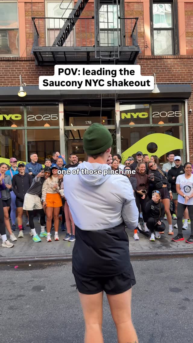 Instagram post by @shamyruns for Saucony. Caption reads: Tomorrow we get to leave it all out there. Hunting....