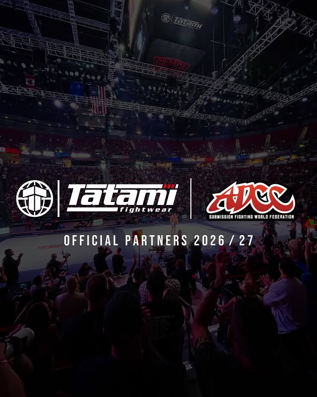 Instagram post by @tatamifightwear for ADCC. Caption reads: [...] the primary sponsors for all forthcoming....