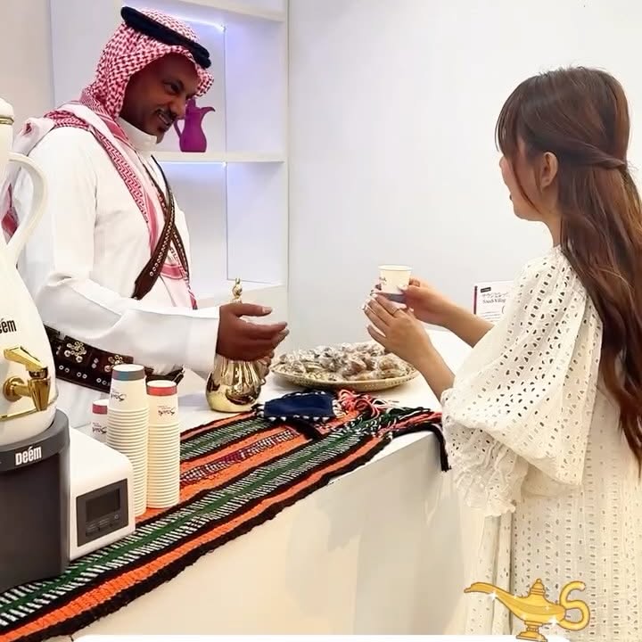 Instagram post by @lovemari.japan for Visit Saudi. Caption reads: I attended the Saudi Village event in Tokyo and....