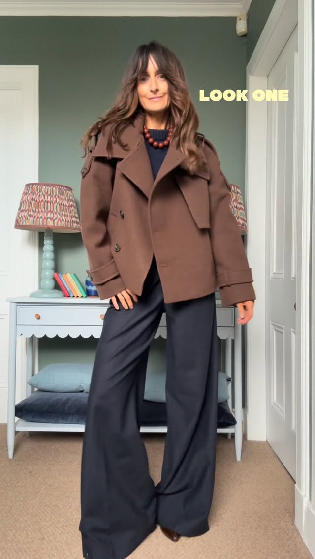 Instagram post by @carolinesstylehacks for Monsoon. Caption reads: Loved loved this jacket the moment I saw it....