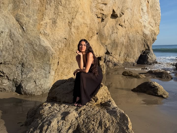 Instagram post by @nicolesahebi for ViX Paula Hermanny. Caption reads: somewhere between spring & summer....