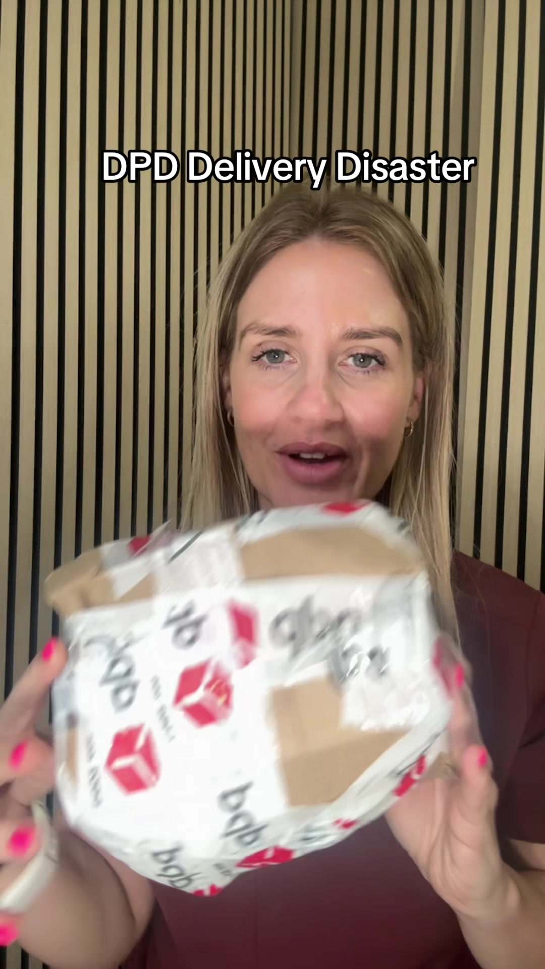 TikTok post by @sarahmcgarry.ie for Unineed. Caption reads: This is how my @Unineed IE package arrived today.....