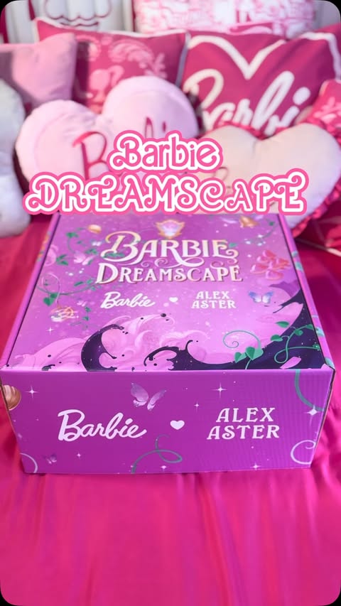Instagram post by @azusabarbie for Barbie. Caption reads: @barbie x @alexaster BARBIE DREAMSCAPE [...].
