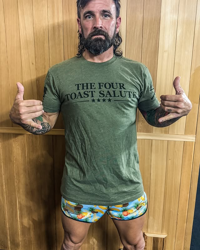 Instagram post by @officialfredlewis for Grunt Style. Caption reads: [...] love this salute covers it all and....