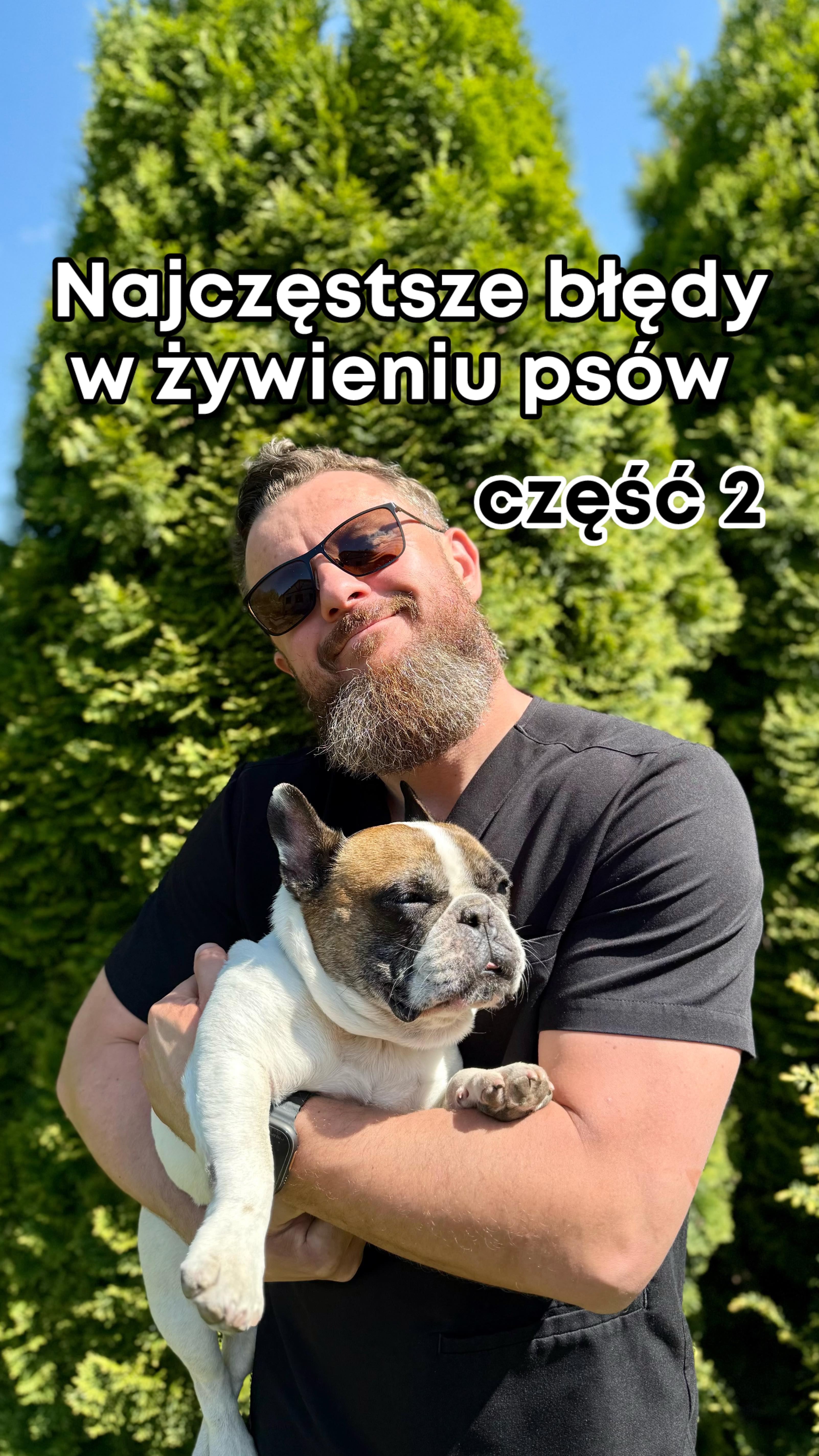 Instagram post by @cowdoctor_pl for Brit Petfood. Caption reads: Najczęstsze błędy w żywieniu psów – część 2....