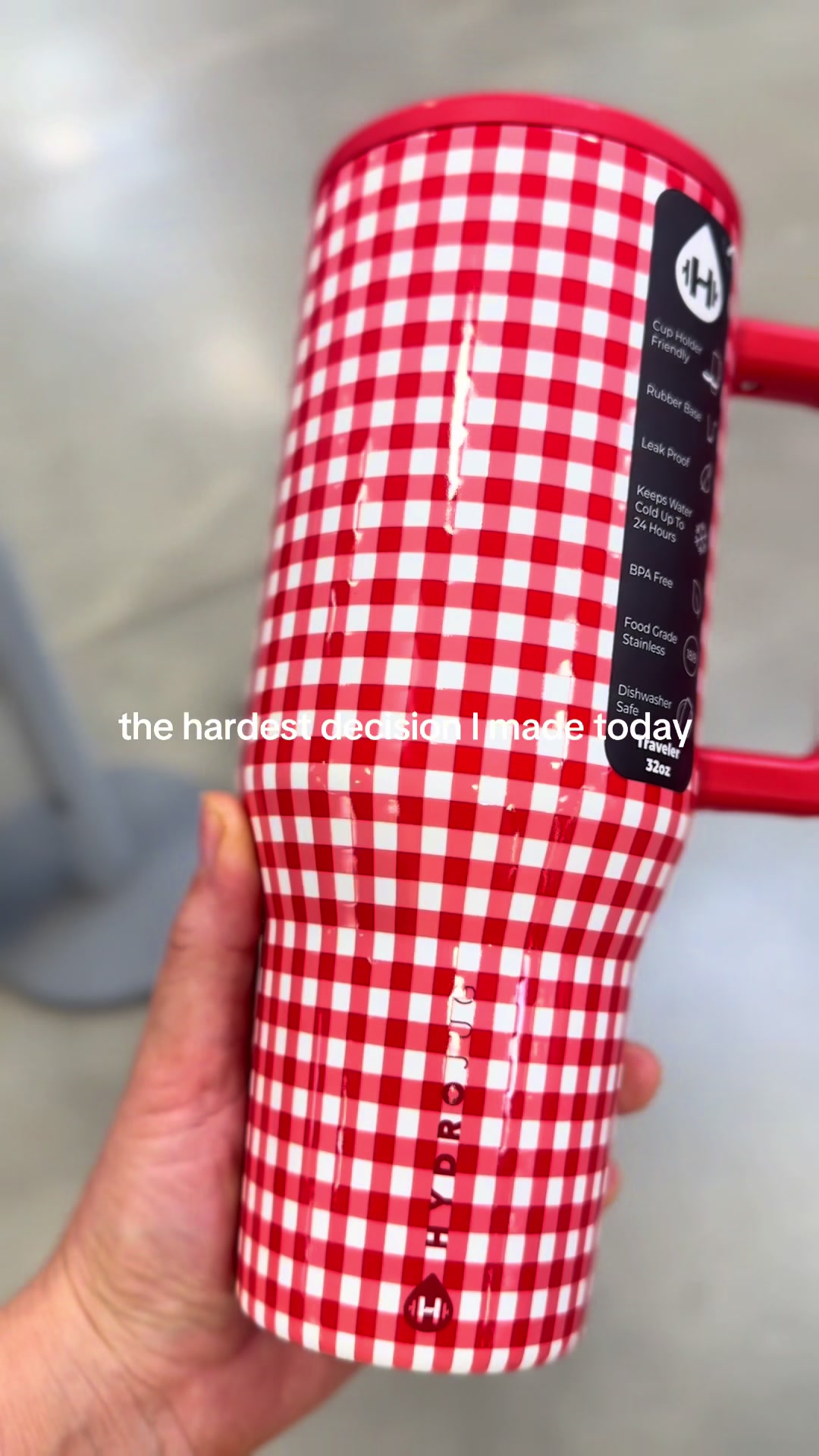 TikTok post by an influencer for HYDROJUG. Caption reads: [...] fear I may need both now!!! #hydrojug....
