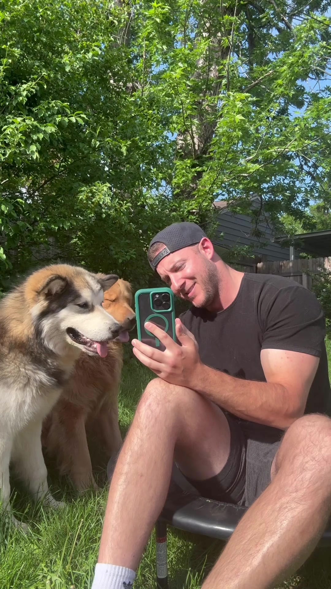TikTok post by @hugothemalamute for OtterBox. Caption reads: #ad | All it took was a little motivation and a....