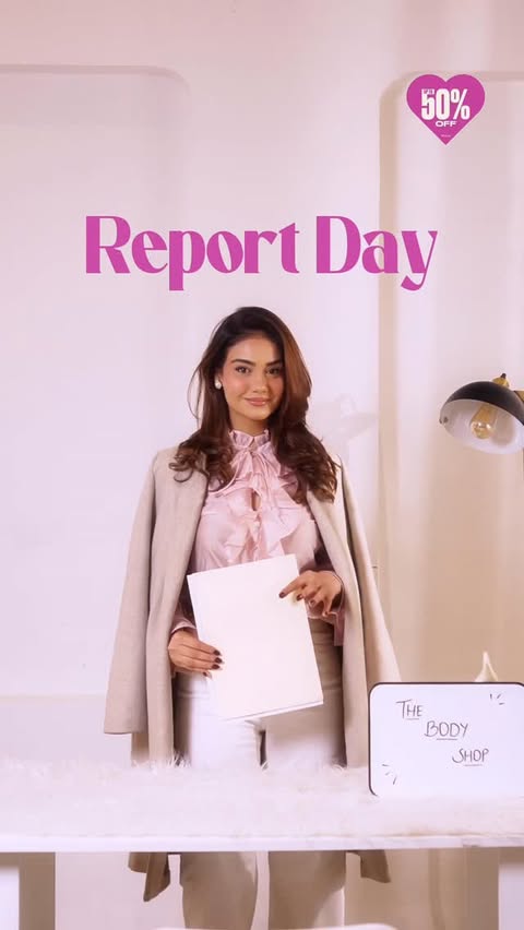 Instagram post by @ishmeen_arora for The Body Shop. Caption reads: [...] A+ in hydration and glow
All thanks to my....