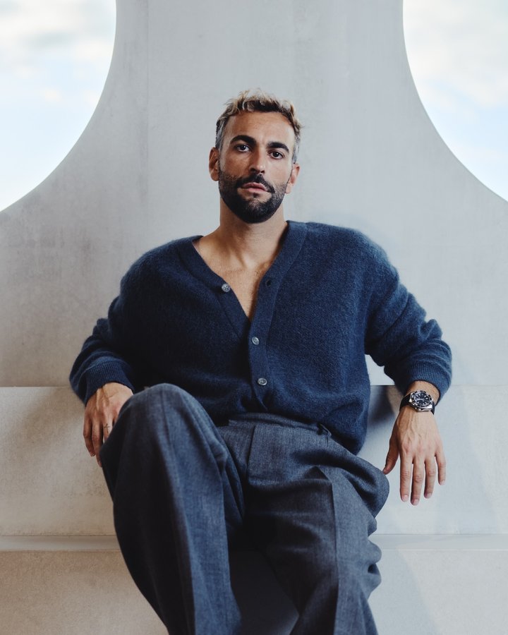 Instagram post by @mengonimarcoofficial for OMEGA. Caption reads: It’s time to get moving.

@omega 
#OMEGA....