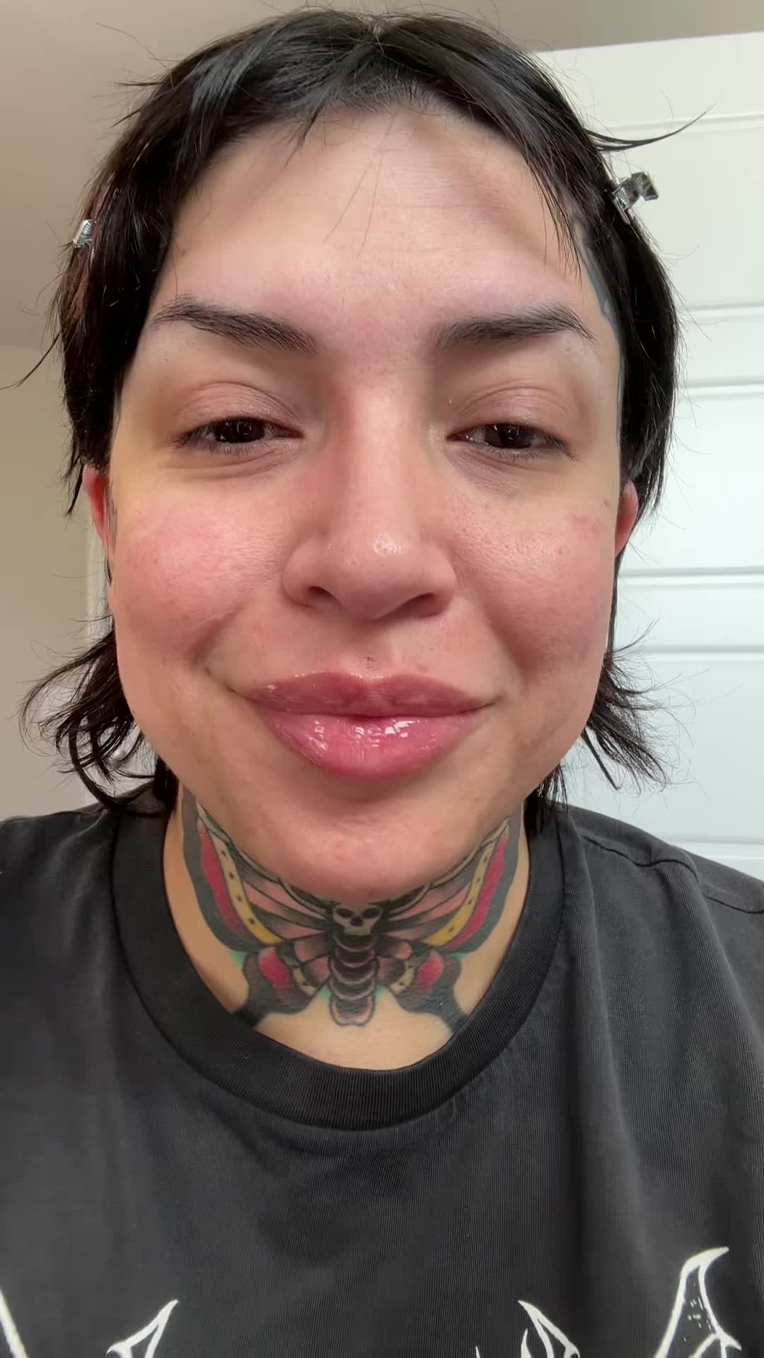 TikTok post by @ninaghoulina for BYOMA. Caption reads: Two of my @byoma favorites right now for both....