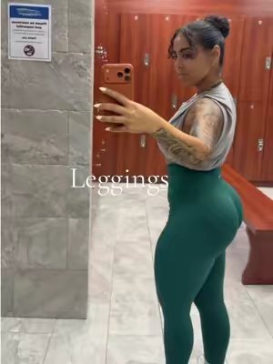 TikTok post by @yas_annette for BRXL. Caption reads: [...] on leggings, a whole different vibe @BRXL....