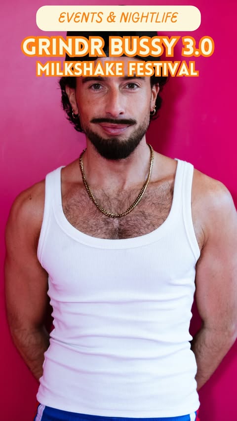 Instagram post by @theglobetrotterguys for Grindr. Caption reads: [...] in Amsterdam and I’m heading to the @grindr....