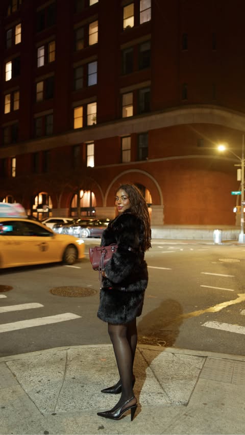 Instagram post by @kayebassey for Michael Kors. Caption reads: [...] for tonight’s holiday party with....