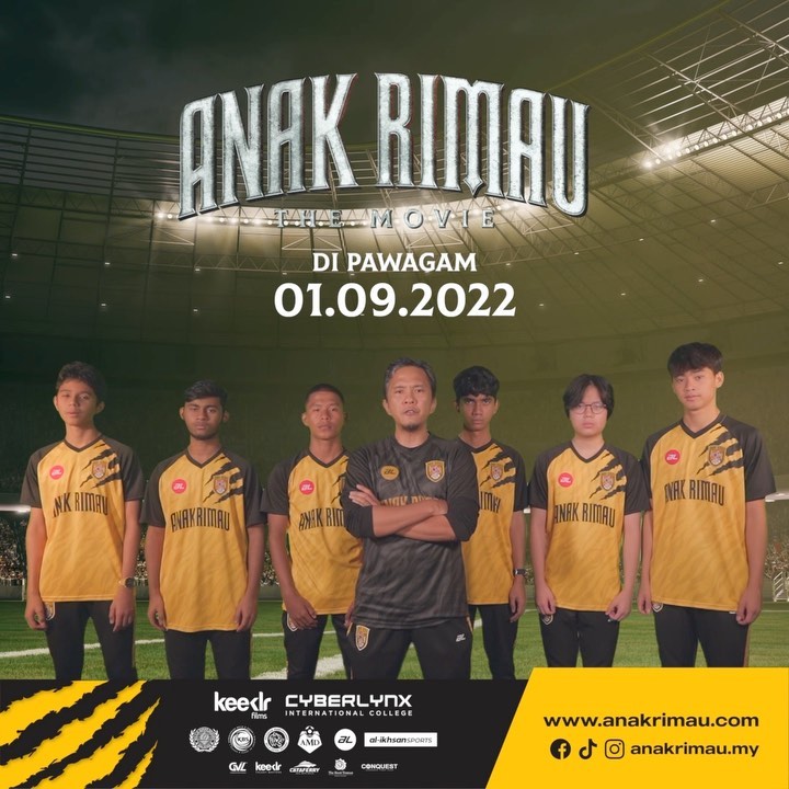 Instagram post by @idanaedan for al-ikhsan SPORTS. Caption reads: Jom guys saksikan Anak Rimau The Movie yang akan....