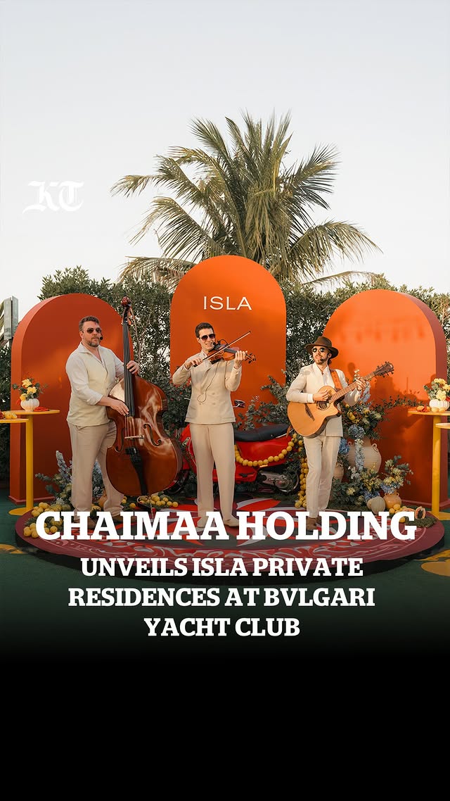 Instagram post by @chaimaaholding for Khaleej Times. Caption reads: Time to live the Dolce far Niente life in Dubai! ⁠....