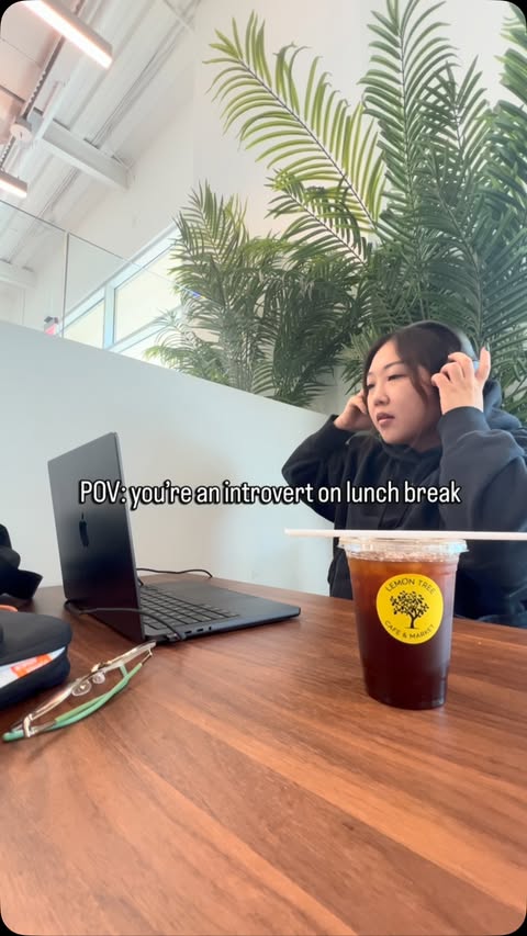Instagram post by @jensoverhere for TOZO. Caption reads: When you need to lock in and eat during your lunch....
