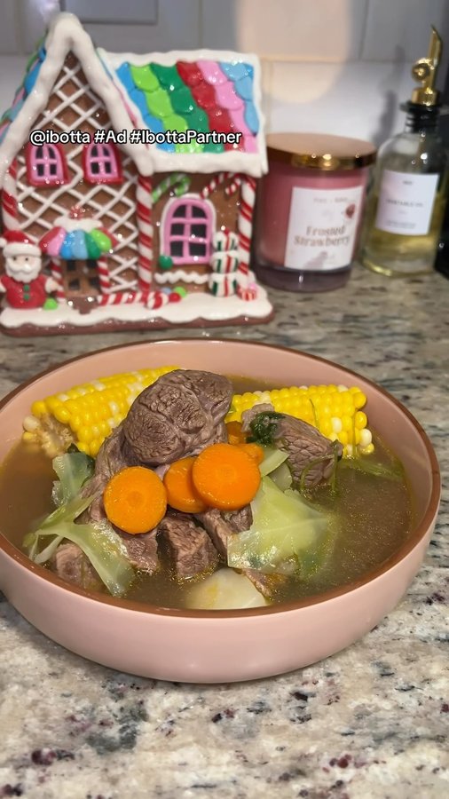 Instagram post by @claudiayuzethcooks for Ibotta. Caption reads: [...] I prep for this holiday season using @ibotta....