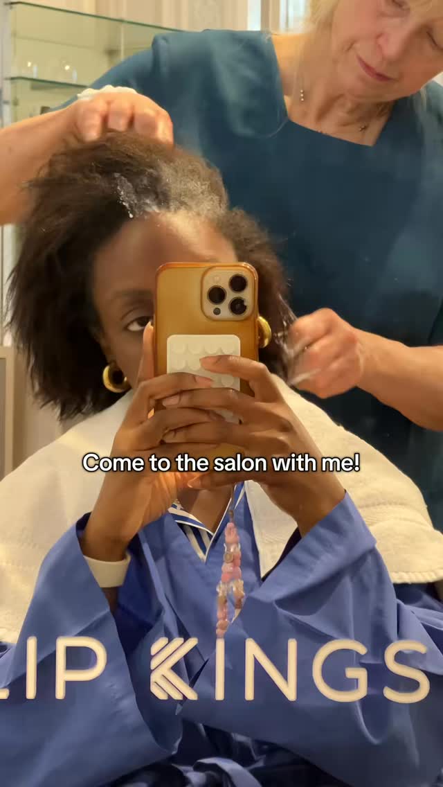 Instagram post by @sincerelyoghosa for Philip Kingsley. Caption reads: What in the creamy crack is going on? 🤣 well I....