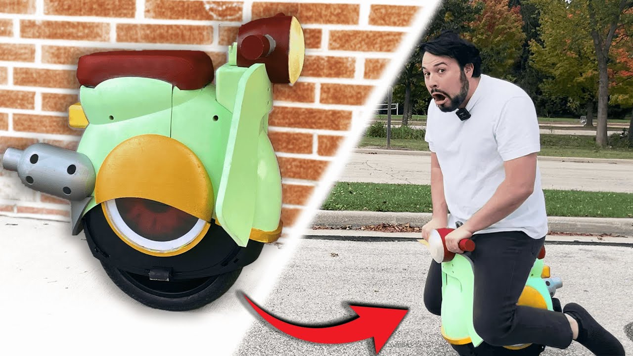 YouTube post by @BigRigCreates for Ticketmaster. Caption reads: I made a Rideable Wheelie from Kirby Air Ride (Ft.....