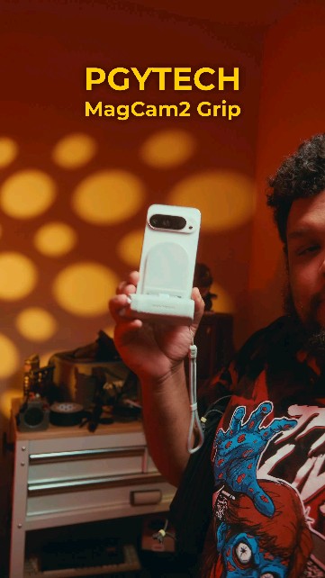 Instagram post by @photo.jay for PGYTECH. Caption reads: Using this grip over the past few weeks had got me....