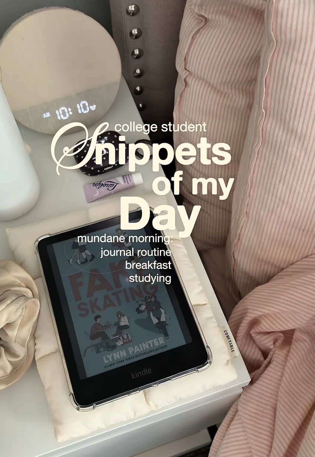 TikTok post by @lovewithkarina for Intelligent Change. Caption reads: chatty mundane morning in my life as a community....