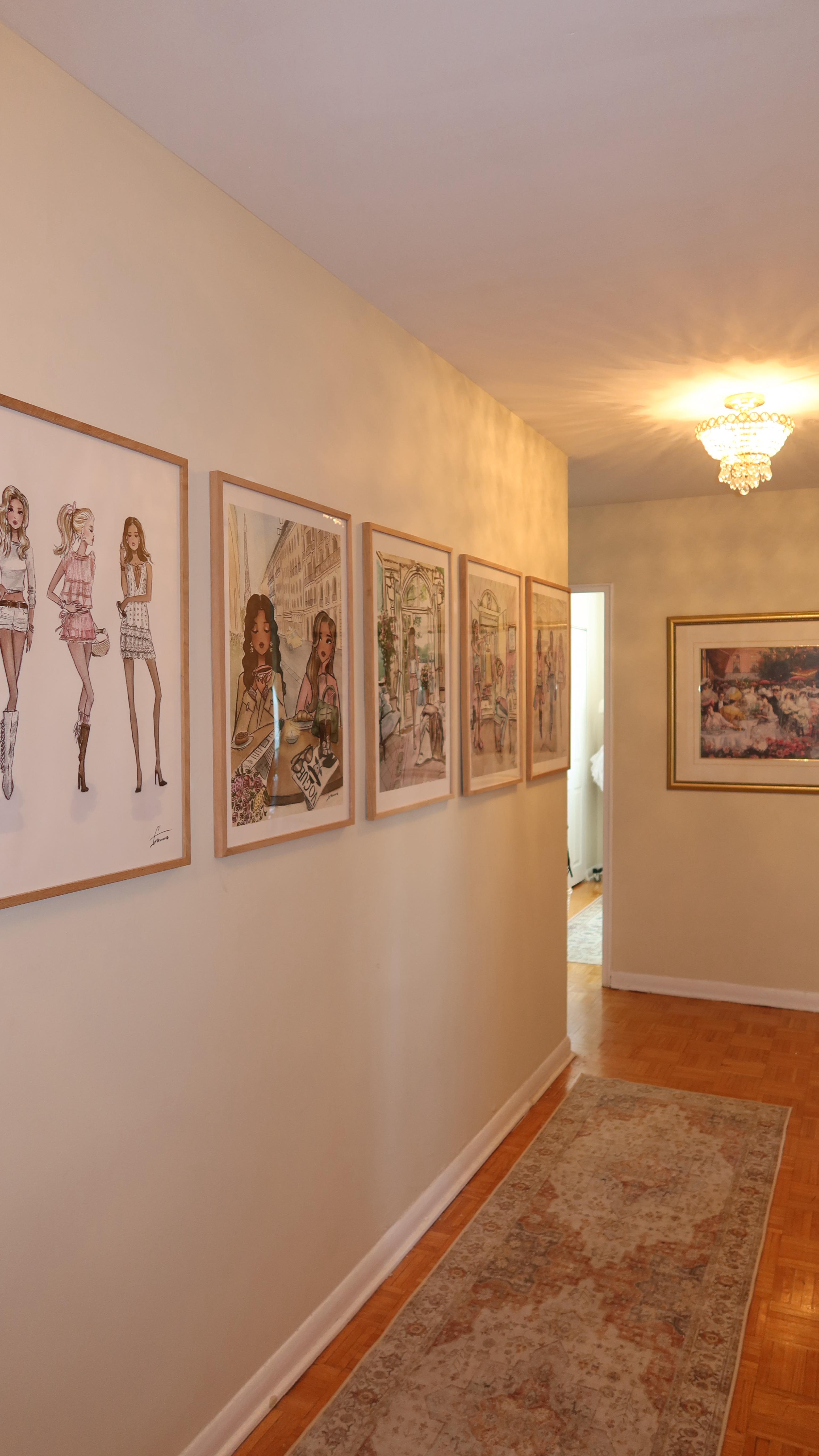 Instagram post by @sarahdeleeuww for Opposite Wall. Caption reads: Sooooo obsessed with my Solid Oak frames from....