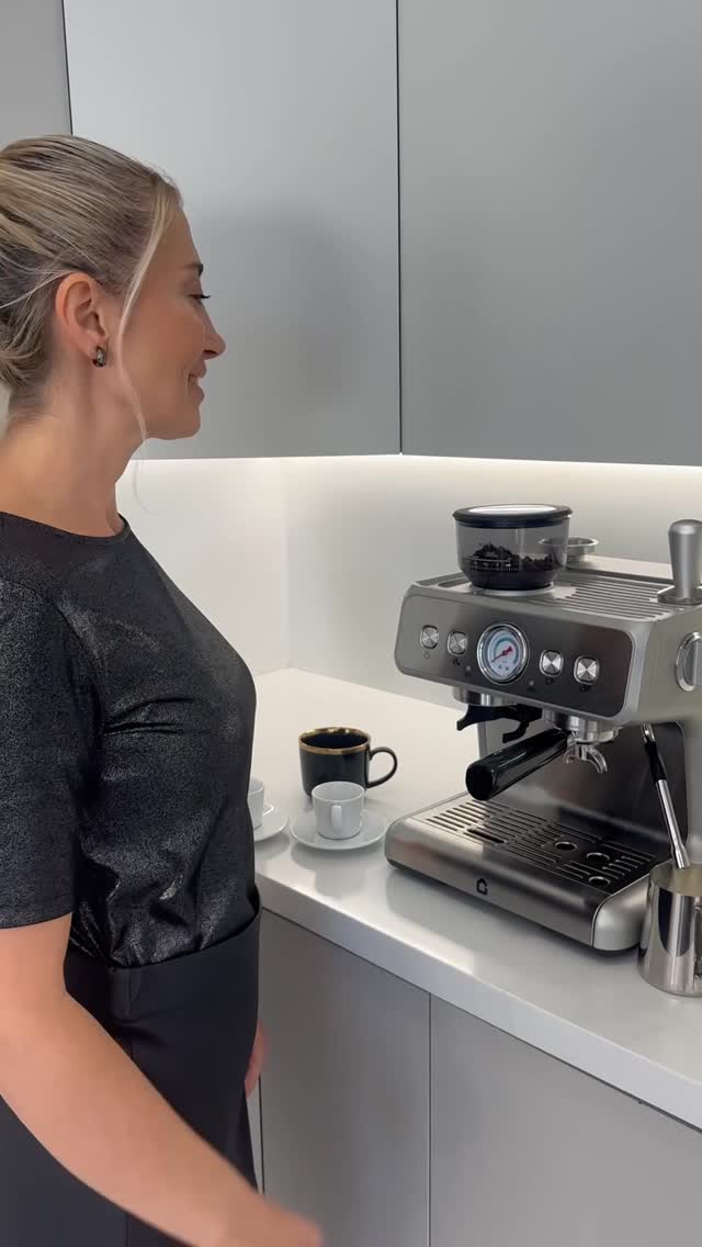 Instagram post by @zerrinvibes for Garvee. Caption reads: [...] espresso at home is so easy with the Garvee....