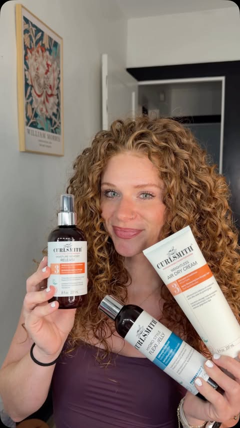 Instagram post by @amandapongallo for CURLSMITH. Caption reads: Prime Day = Curl Restock Day 🔥....