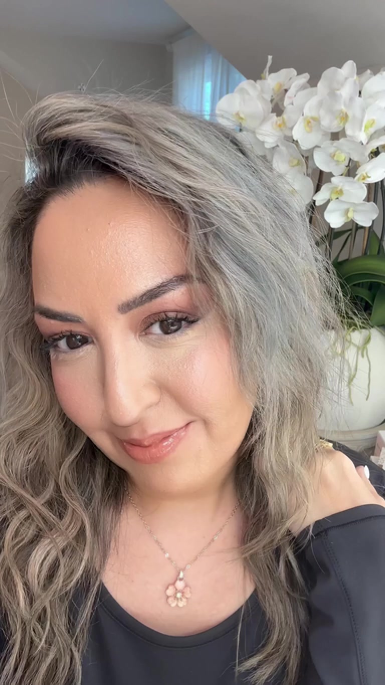 TikTok post by @hodaglamm for Ciele Cosmetics. Caption reads: SPF 50 liquid blush from @Ciele Cosmetics is my....