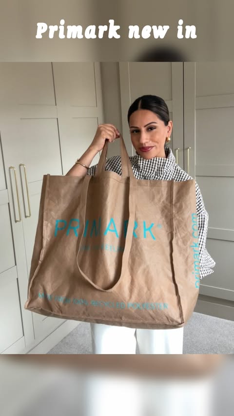Instagram post by @kiran_clack for Primark. Caption reads: PRIMARK NEW IN! The maxi skirt coord on holiday....