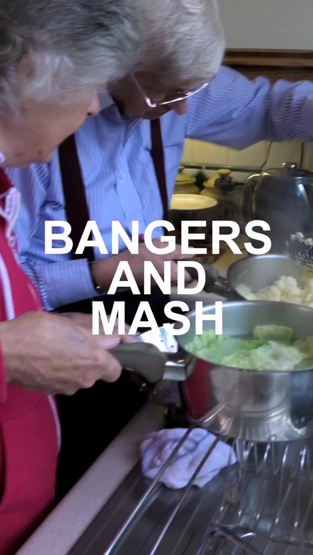 Instagram post by @makemeaoffer for Waitrose. Caption reads: AD When my parents made elite bangers and mash....