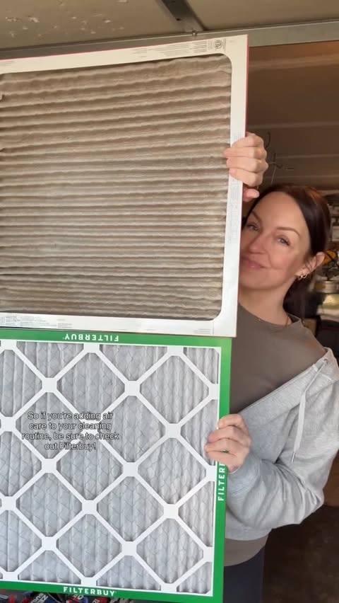 Instagram post by @dani.mccormick for Filterbuy. Caption reads: #FilterbuyPartner ⏰ I timed it…and changing my air....