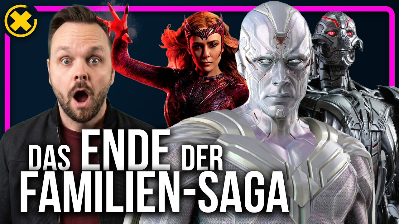 YouTube post by @SerienFlash for audiio. Caption reads: VisionQuest: The FINALE of the WandaVision....