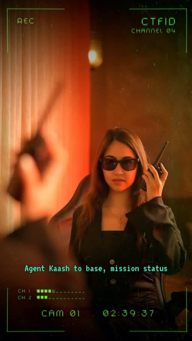 Instagram post by @kaaashvi for TRESemmé. Caption reads: Operation: Sleek Hair ✅ Agent Kaash reporting....