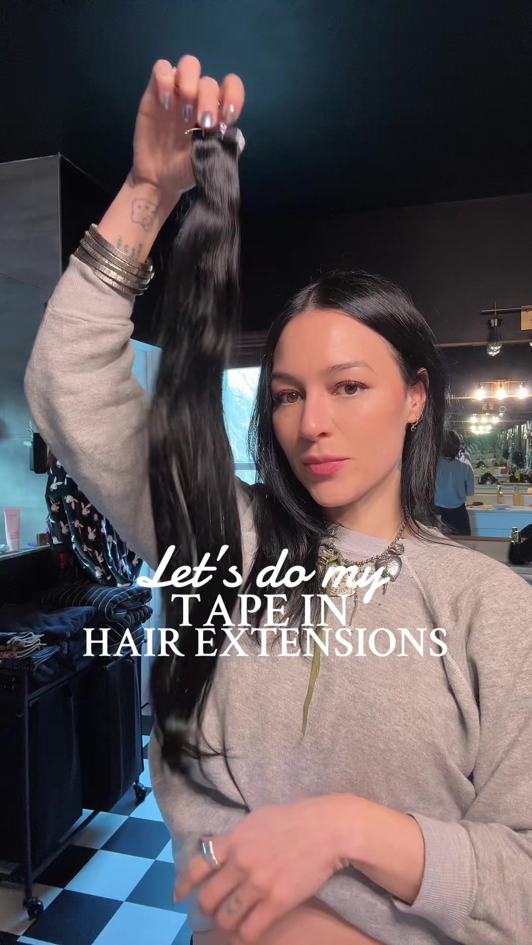 TikTok post by @gabriellatatianaa for Sunny Hair. Caption reads: How I get my long Lucious locks @sunnyhairofficial....