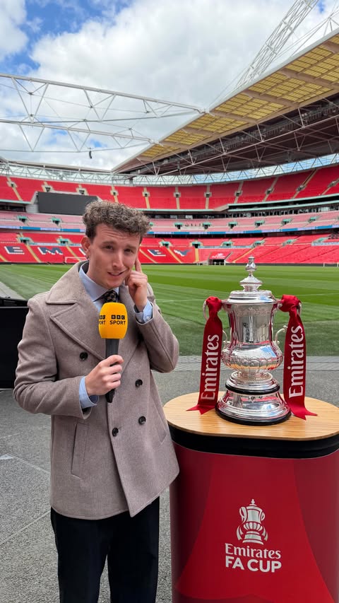 Instagram post by @niallgray for BBC iPlayer. Caption reads: [...] the full coverage of the FA Cup on....