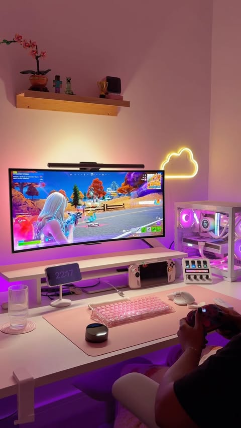 Instagram post by @isiomavlogs for BenQ. Caption reads: [...] lighting upgrade 💡✨ I upgraded from the....