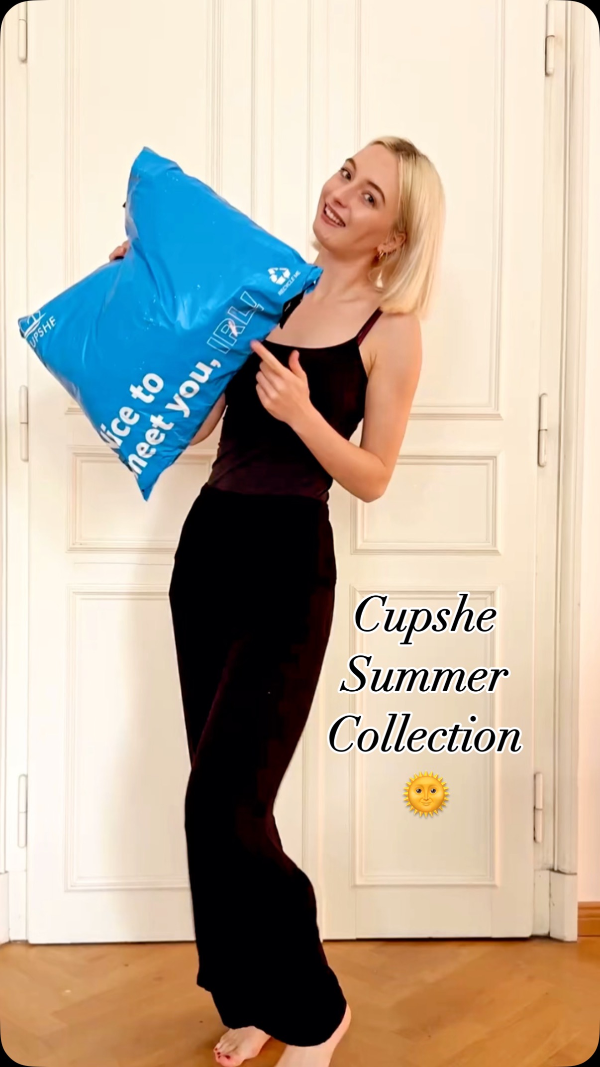 Instagram post by @lea_ortmn for Cupshe. Caption reads: [...] so hin und weg von der neuen @cupshe....