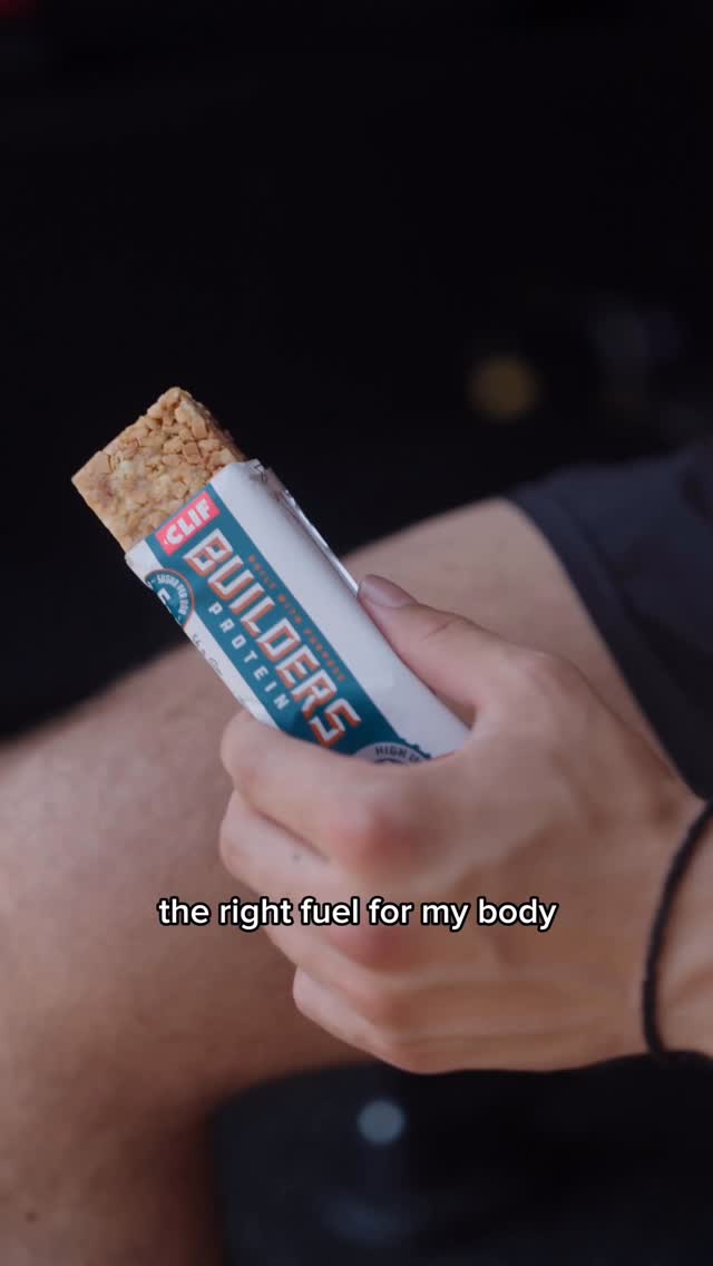 Instagram post by @maxmezofitness for CLIF BAR. Caption reads: Lately I’ve been meeting my protein needs with the....