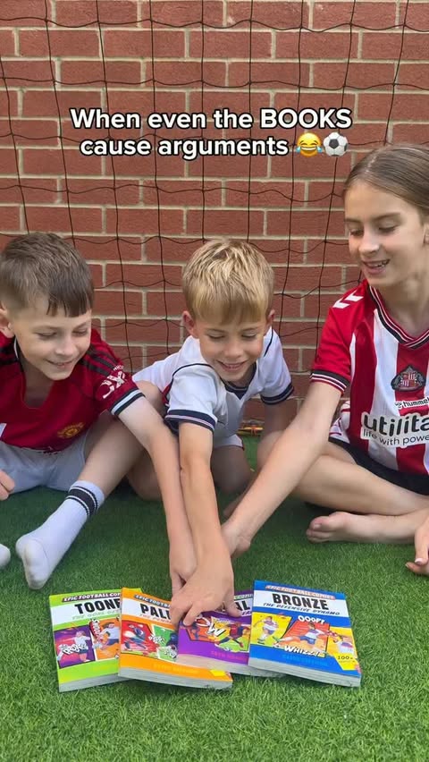 Instagram post by @lifewiththetaylors_4 for Macmillan Children's Books. Caption reads: ad | Which book would your child choose? ⚽️📚 One....