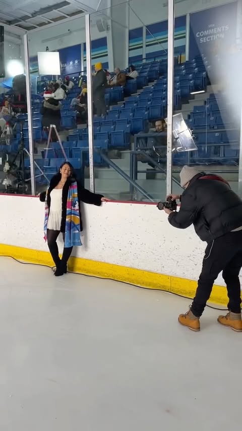 Instagram post by @coachmichellehong for Visa. Caption reads: [...] an exciting Milano Cortina 2026 campaign....