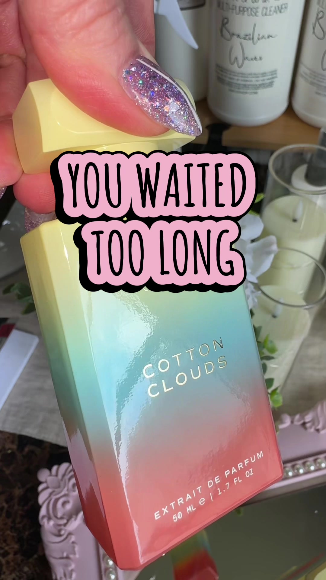 TikTok post by @thatscentgirl.di for Oakcha. Caption reads: [...] is 🔥 check the cart for the real deal.....