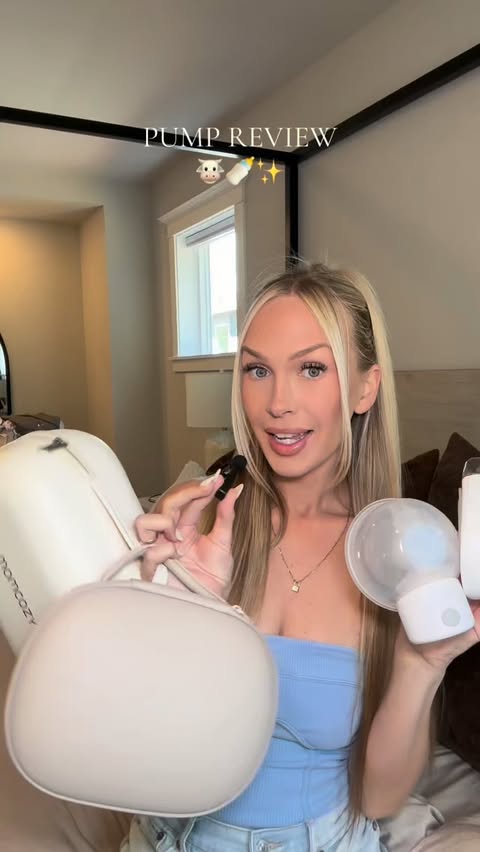 Instagram post by @amypolwarth for eufy Baby. Caption reads: Just giving my thoughts on what breast pumps are....
