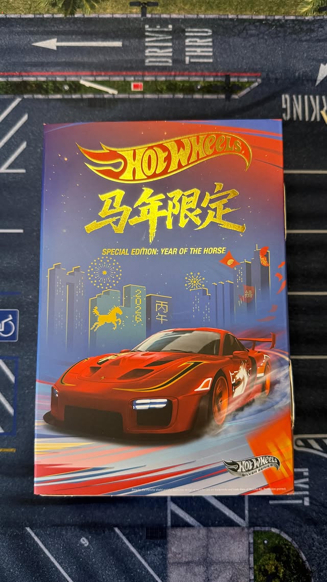 Instagram post by @ig_maddiecast for Mattel. Caption reads: [...] #gifted #hotwheels #lunanewyear #mattel.