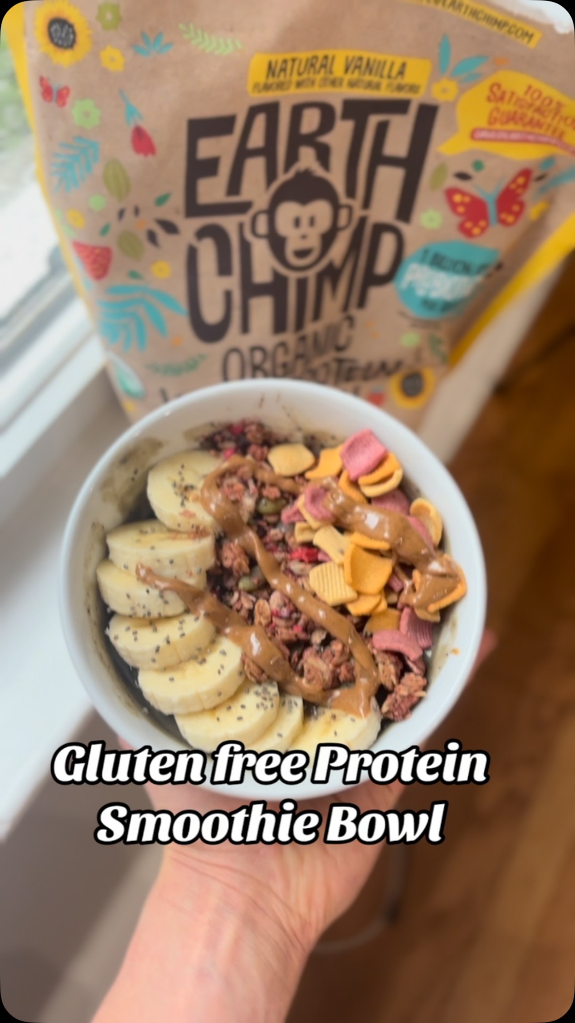 Instagram post by @theceliacpsychologist for EarthChimp. Caption reads: [...] treats to cool down with, featuring....