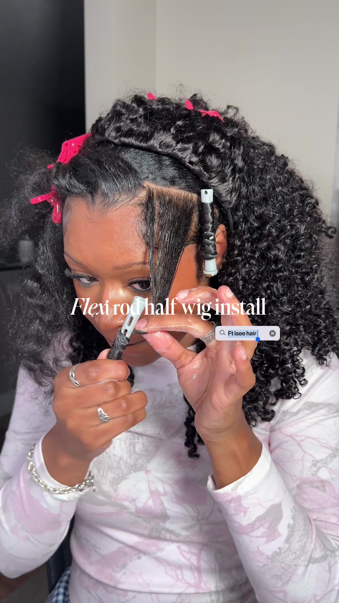 TikTok post by @zakaiyahhh for iseehair. Caption reads: [...] dry alittle more but this method is chefs....