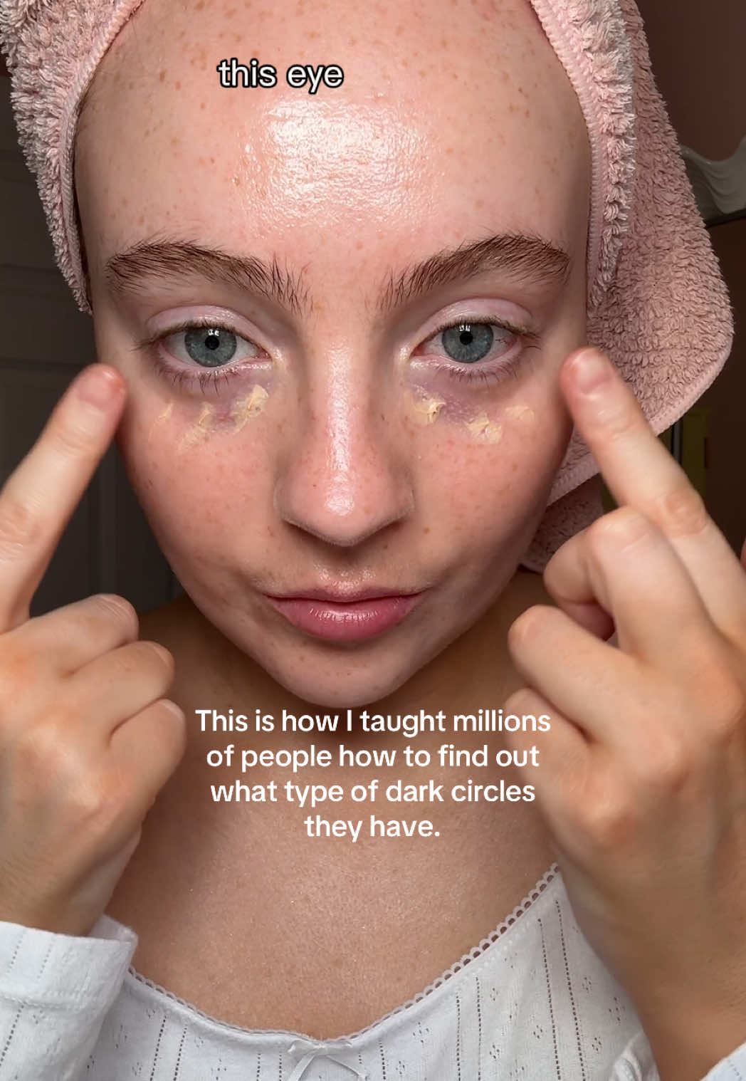 TikTok post by @bambidoesbeauty for INNBEAUTY PROJECT. Caption reads: [...] dark circle gals I’d recommend @INNBEAUTY....